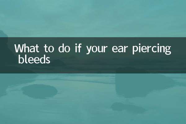 O que fazer se o piercing na orelha sangrar