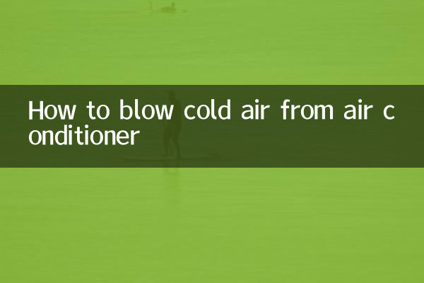 空調怎麼吹冷風