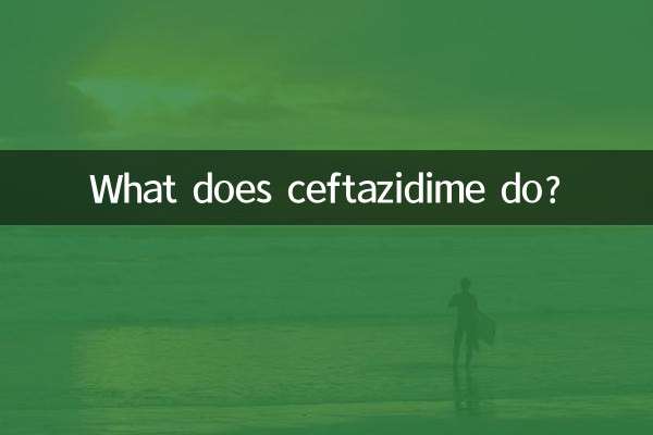 Cosa fa la ceftazidima?