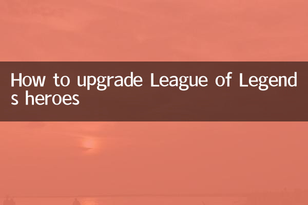 リーグ・オブ・レジェンドのヒーローをアップグレードする方法