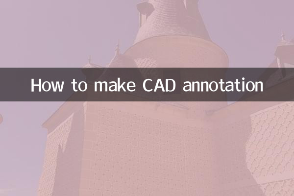 How to make CAD annotation