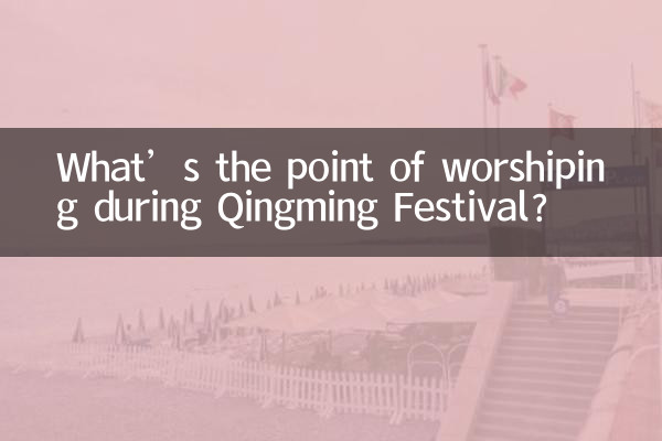 Quel est l’intérêt d’adorer pendant le festival de Qingming ?