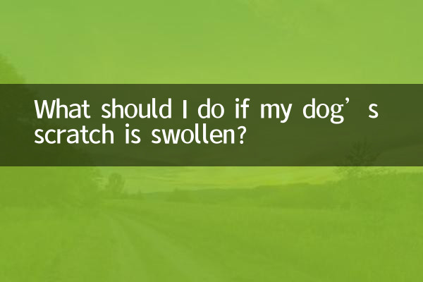 ماذا علي أن أفعل إذا كان خدش كلبي منتفخًا؟