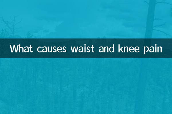 What causes waist and knee pain