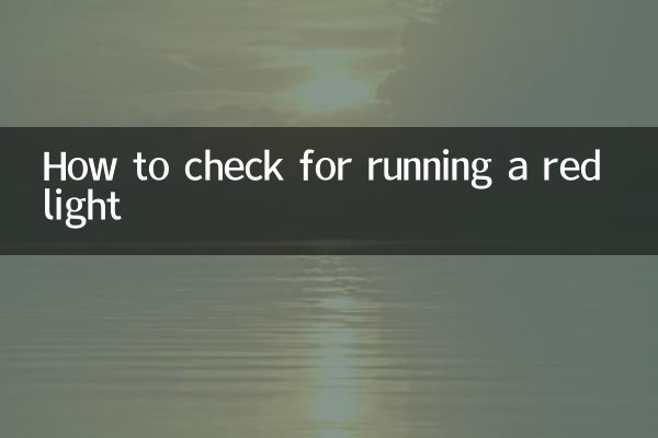 赤信号の無視を確認する方法