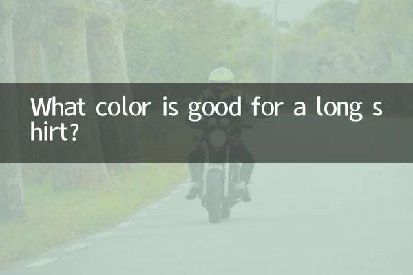 Que cor é boa para uma camisa longa?