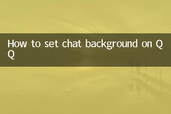 How to set chat background on QQ