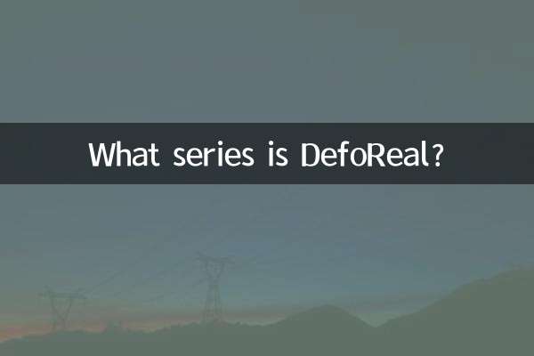 What series is DefoReal?
