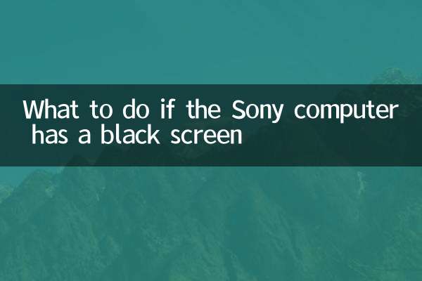 What to do if the Sony computer has a black screen