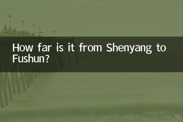How far is it from Shenyang to Fushun?
