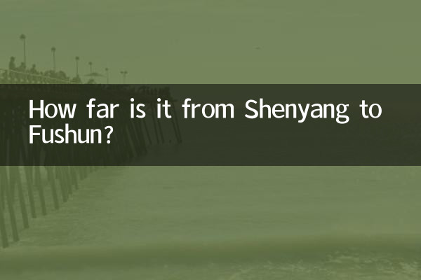 How far is it from Shenyang to Fushun?