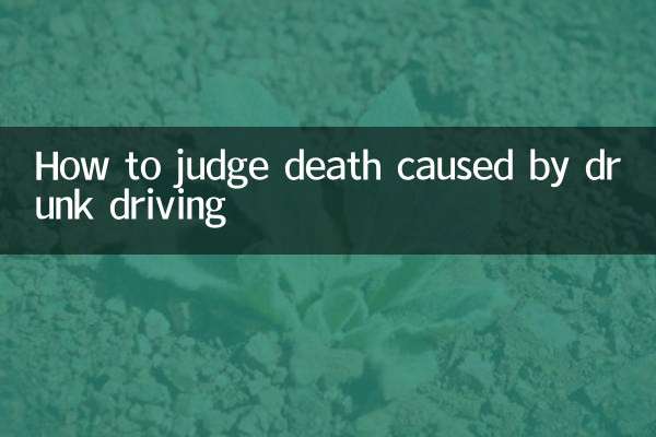 酒驾致人死亡怎么判