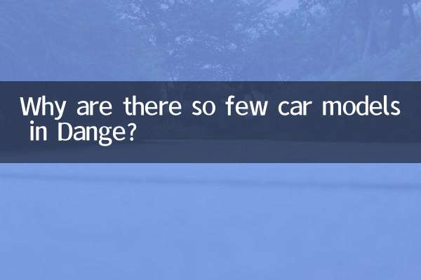 Warum gibt es in Dange so wenige Automodelle?