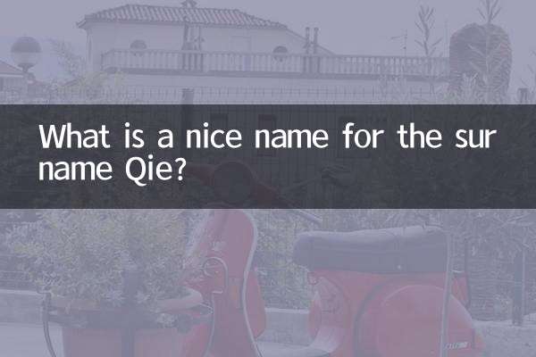 Qieという姓にぴったりの名前は何ですか?