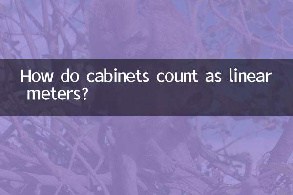 Come contano gli armadi come metri lineari?