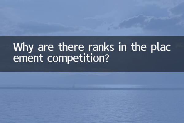چرا در مسابقات رتبه بندی رتبه وجود دارد؟