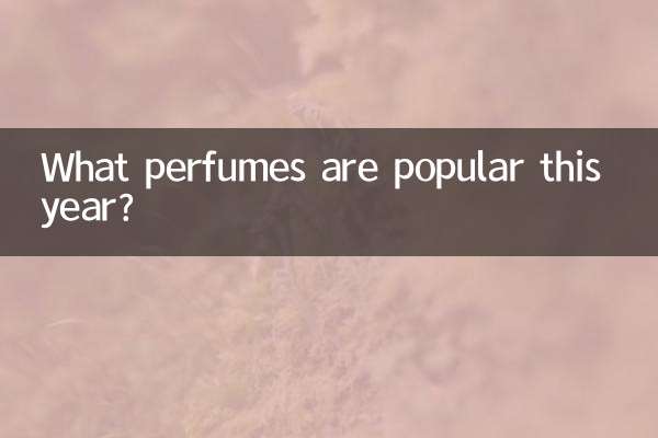 Welche Parfüme sind dieses Jahr beliebt?