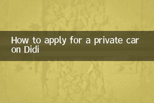 Didi에서 개인 차량을 신청하는 방법