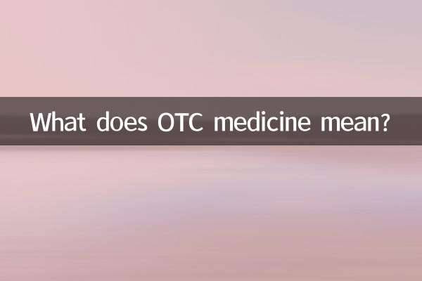Was bedeutet OTC-Medizin?