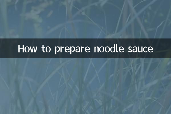 So bereiten Sie Nudelsauce zu