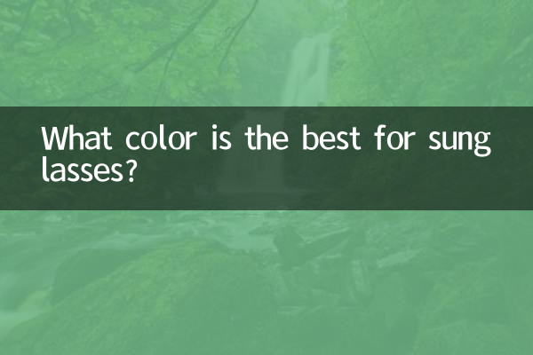 ¿Qué color es mejor para las gafas de sol?