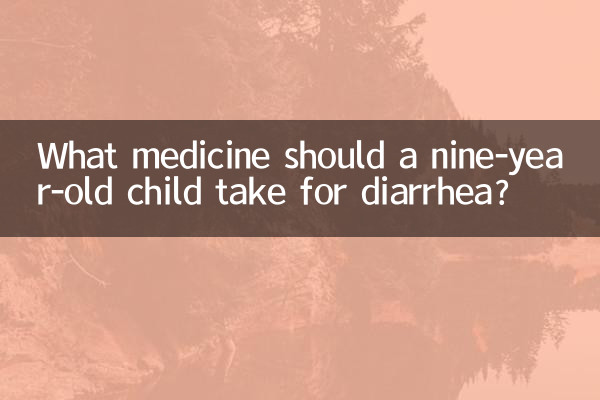 Quale medicina dovrebbe prendere un bambino di nove anni per la diarrea?