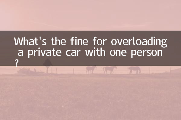 自家用車に一人で過積載した場合の罰金はいくらですか?