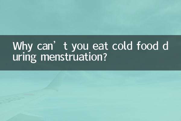 월경 중에는 왜 찬 음식을 먹으면 안 되나요?