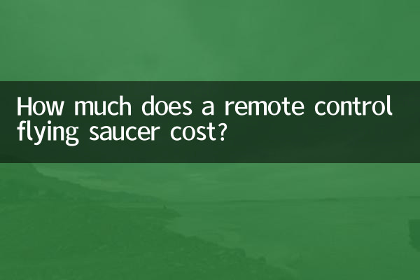 Combien coûte une soucoupe volante télécommandée ?