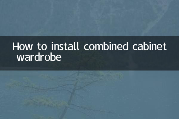 How to install combined cabinet wardrobe