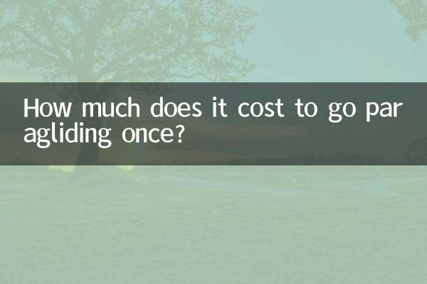 Wie viel kostet es, einmal Paragliding zu fliegen?