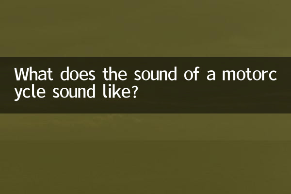 摩托車聲是怎麼樣的