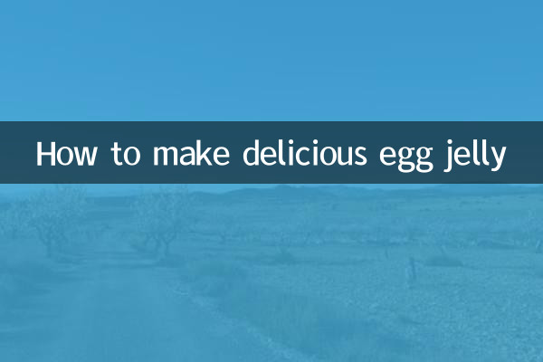 Wie man köstliches Eiergelee macht