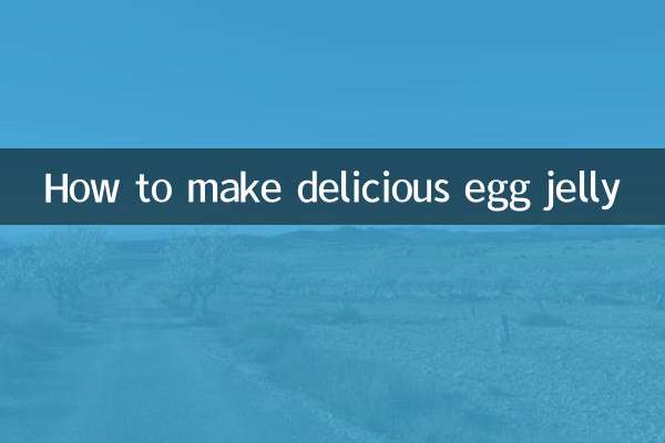 Wie man köstliches Eiergelee macht