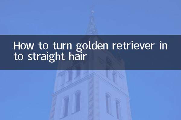 Comment transformer un golden retriever en cheveux lisses