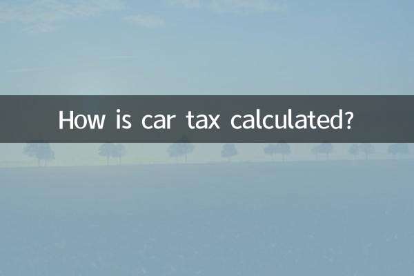 কিভাবে গাড়ী ট্যাক্স গণনা করা হয়?
