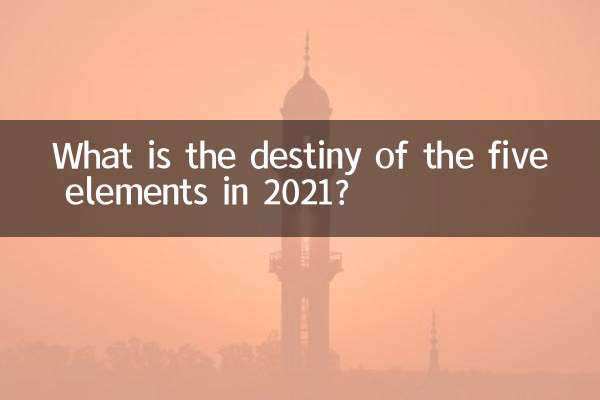What is the destiny of the five elements in 2021?
