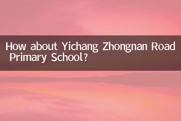 How about Yichang Zhongnan Road Primary School?