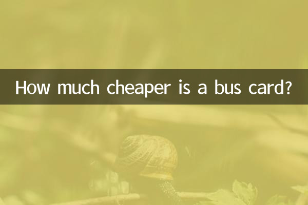 How much cheaper is a bus card?