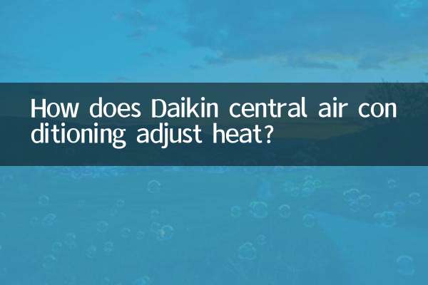 How does Daikin central air conditioning adjust heat?