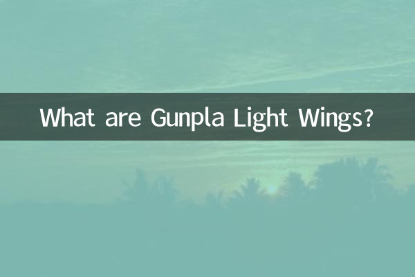 What are Gunpla Light Wings?
