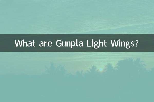 What are Gunpla Light Wings?