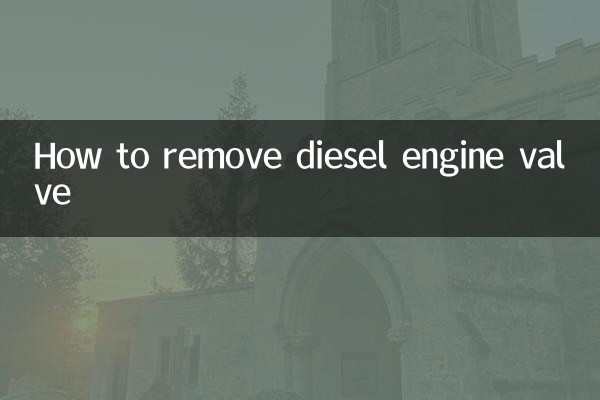 How to remove diesel engine valve