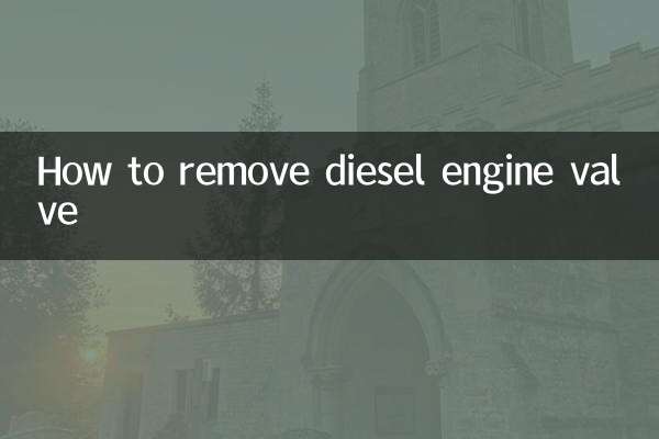 How to remove diesel engine valve