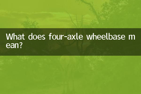 O que significa distância entre eixos de quatro eixos?