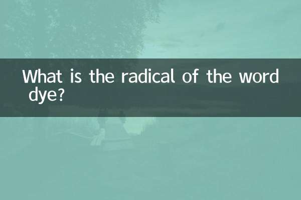 ¿Cuál es el radical de la palabra tinte?