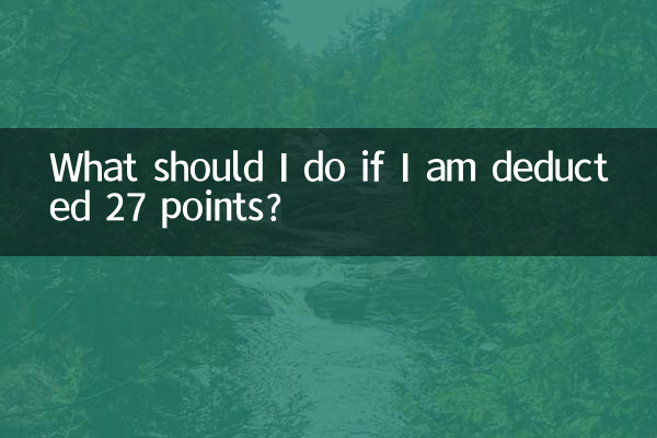 27 点減点された場合はどうすればよいですか?