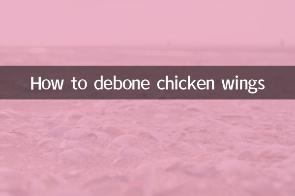 Cómo deshuesar las alitas de pollo