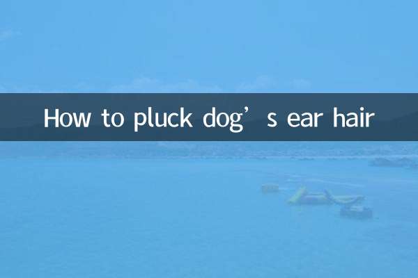 Как выщипать шерсть из ушей собаке