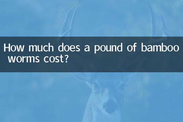 How much does a pound of bamboo worms cost?